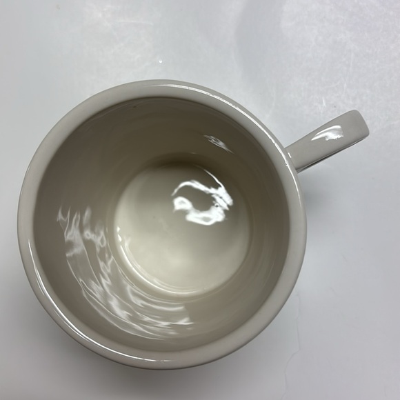 Anthropologie Monogram Mug- "F" white w/black - Picture 4 of 5